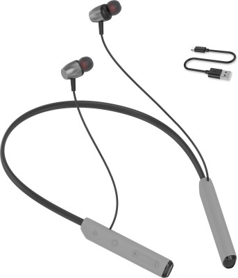 IZWI Bluetooth Earphones Stereo Bass Wireless Headphone Waterproof Sport Headset Mic Bluetooth Headset(Grey, In the Ear)