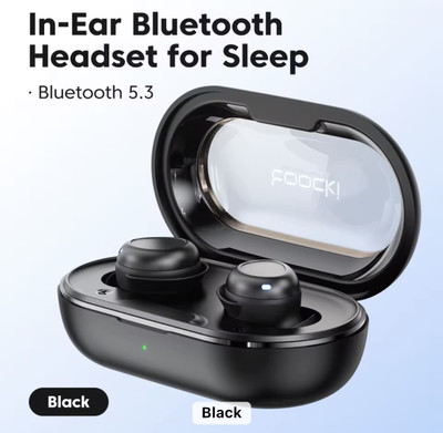 Tech Corp In Ear Earbuds with Noise Cancellation Bluetooth(Black, True Wireless)
