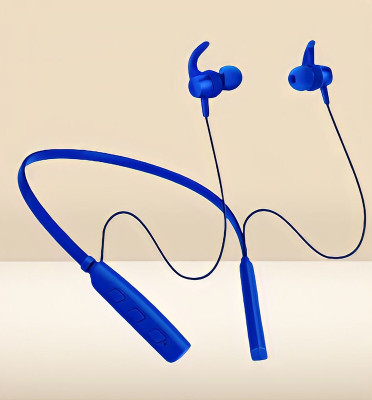 GPQ STORE Rokerz 235 Pro Wireless Bluetooth Neckband(0B.16 Bluetooth(Blue, In the Ear)