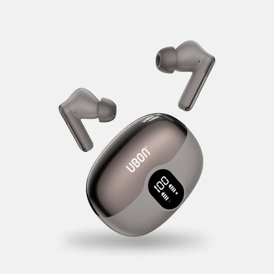 renotch Pro AirMusic J30, HD Sound v5.3, IPX5, 36 Hr Playtime AI & ANC Enable Bluetooth(Gray, In the Ear)