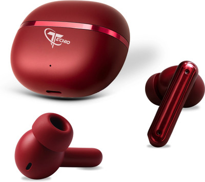 Techio GT_NIRVANA_ION EARBUD| A5 Bluetooth(Red, True Wireless)