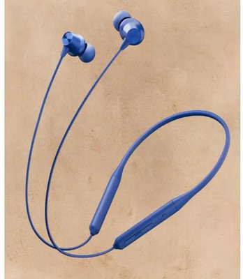 Nslix Bluetooth Neckband with Extra Bass & Voice Assistant Bluetooth(Blue, On the Ear)