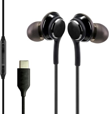 snowbudy NewYear Special AKG Type C Wired Earphone Wired Headset (Black, In the Ear)-B3 Wired Headset(Black, In the Ear)