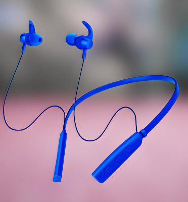 GPQ STORE Rokerz 235 Pro Wireless Bluetooth Neckband(0B.184 Bluetooth(Blue, In the Ear)