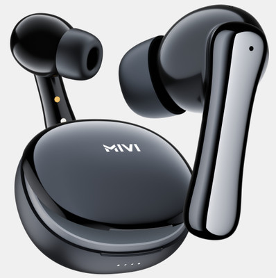 Mivi SuperPods Claro TWS [New Launch], 35dB ANC, 3D Soundstage, Spatial Audio, BTv5.4 Bluetooth(Cosmic Black, True Wireless)