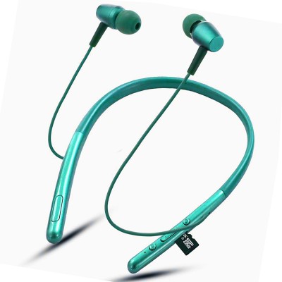 ZTNY Bluetooth 5.1 Deep Bass Earphones in Ear Noise Cancelling Wireless Headphones Bluetooth Headset(LITE GREEN, In the Ear)