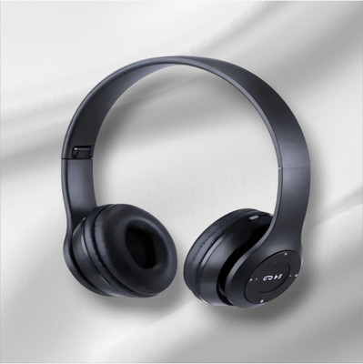 GDS High-Quality Bluetooth Headphones with Mic for Immersive Gaming._YJ Bluetooth & Wired(Black, On the Ear)