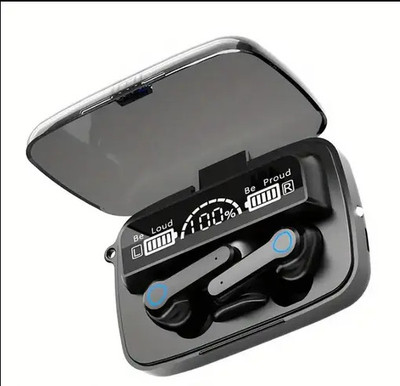 Hezoc M19 Superior Quality Ture Wireless Clear and Stereo Sound Microphone Mic Bluetooth(Black, In the Ear)