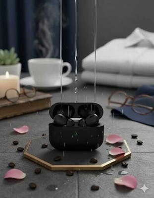 DINESH TWS AIRPOD black Earbud Bluetooth (Black, True Wireless)as56 Bluetooth(Black, True Wireless)