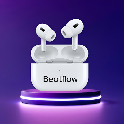 BeatFlow AirpoX Pro 2 Best premium quality -(USB-C) 24 Bluetooth(White, True Wireless)