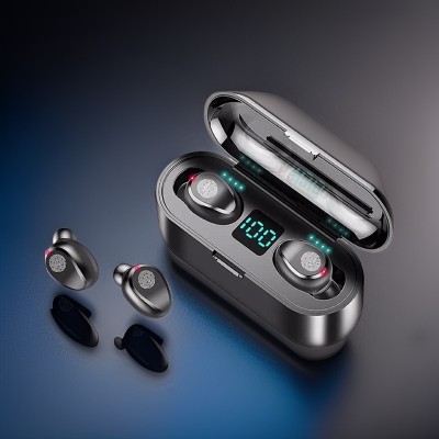 Clairbell R94_F9 48-Hour Playback TWS: HD Sound, Touch Controls, Water Resistant Bluetooth Headset(Black, In the Ear)