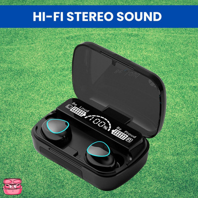 MMTELECOM M10 Bluetooth Wireless Earbuds LED Display and Touch Control HeadphonesC374 Bluetooth(Black, True Wireless)