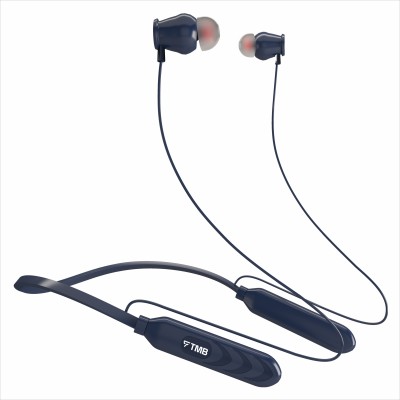 TMB M54 30H Playtime, 250mAh Battery, Copper Speakers, Fast Charge, Magnetic Buds Bluetooth(Blue, In the Ear)