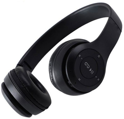 BAGATELLE New Upto 24Hr Battery Backup X-Bass Bluetooth Headphone with calling mic Bluetooth & Wired(Black, On the Ear)