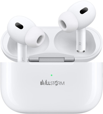 BULLSTORM ANC Wireless Music Headset Best in Sound Bluetooth Gaming(White, True Wireless)