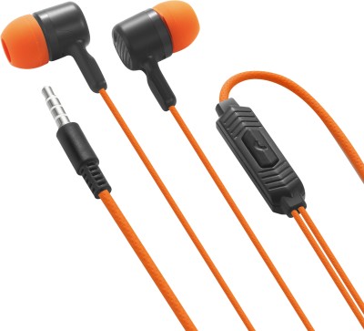 MZ M103 (Stereo Earphone) Strong Bass Stereo HD Wired(Orange, In the Ear)