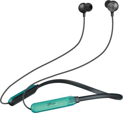 PTron Bassstrings Neckband, 24Hrs Playtime, HD Mic, Fast Charging Bluetooth Headphones Bluetooth Headset