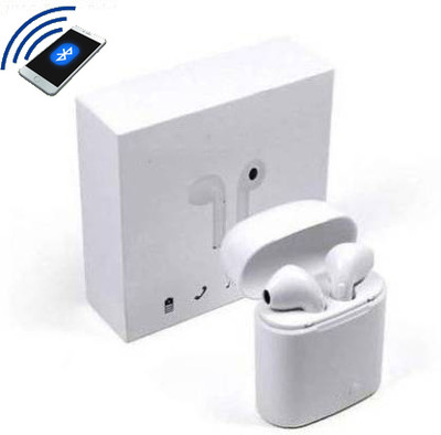 Gadget Master Bluetooth Earphone with Mic HEADPHONE Bluetooth Headset (White, In the Ear)26 Bluetooth(White, In the Ear)