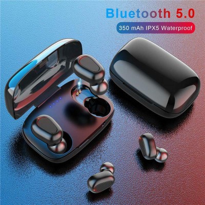 OCEAN THREEZ 636G TWS L21 Bluetooth Headset for all Smart phones Bluetooth Headset Bluetooth Headset(Black, In the Ear)