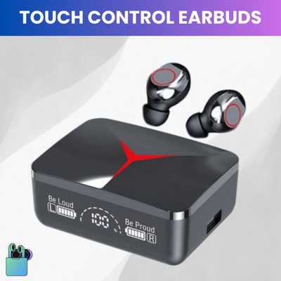 FRONY M90 Wireless Earbuds Slide Design With LED Display, HD Quality Sound & VoiceC105 Bluetooth(Black, True Wireless)
