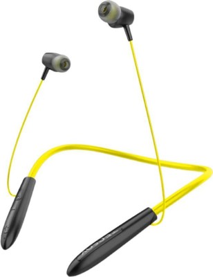Ancestors 35 Hours Playtime with Deep bass Neckband Headphone Bluetooth Headset Bluetooth Headset(Yellow, True Wireless)