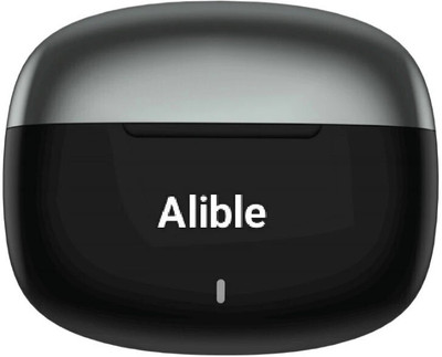 Alible AirBuds 25 dB Active Noise Cancellation, Ultra Bass Technology, 30 Hrs Playtime Bluetooth(Black, In the Ear)
