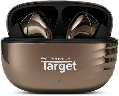Target TS90 True Wireless Earbuds with Deep Bass, Fast Charging & Bluetooth 5.3 Bluetooth(Gold, True Wireless)