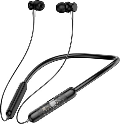 CIHROX Titanium - 48 Hours Playtime Neckband Bluetooth Headset Neckband Bluetooth Gaming Headset(Black, In the Ear)