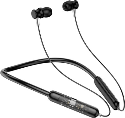 Tunifi HYDRO Neckband Upto 40 Hours Playtime with ASAP Charge Bluetooth(Metal Black, In the Ear)