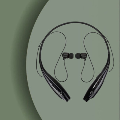 SACRO HBS-730 Wireless Bluetooth Neckband Headset with Mic & 15 Hrs Music PlaytimeW24 Bluetooth(Black, In the Ear)