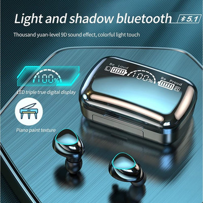 GUGGU UJU_459S_TWS M10 Wireless Earbuds Bluetooth Headset Bluetooth(Black, True Wireless)