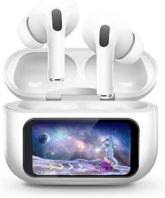 Alible Smart Buds A9 Pro C-Type Display Earbuds ANC Wireless Bluetooth(White, In the Ear)