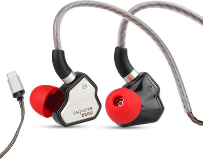 Concept Kart 7HZ Salnotes Zero Wired In-Ear Monitor with 10mm Dynamic Driver Type-C jack Wired Gaming(Black, In the Ear)