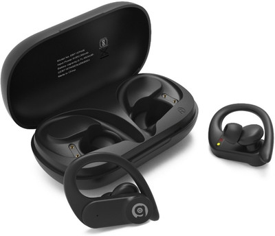 Heyuva GBUDDY Nucleus 9 Sport ANC True Wireless, Sweatproof, Music Controls (Black) Bluetooth without Mic(Black, True Wireless)
