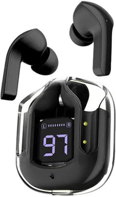 Pb Enterprises Transparent wireless Bluetooth(Black, True Wireless)