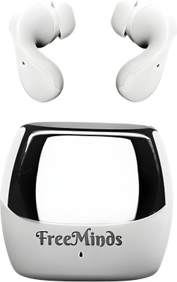 FreeMinds MUSIC WAVE Earbuds- 3D Surround Sound and 5.3 Bluetooth wireless Headset(White) Bluetooth(Premium White, In the Ear)