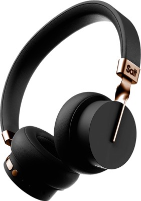 SaltGears AURA Headphone, 40mm Drivers, 15hr Playback, Bluetooth5.1 (Black) Bluetooth & Wired Headset(Black, Golden, On the Ear)