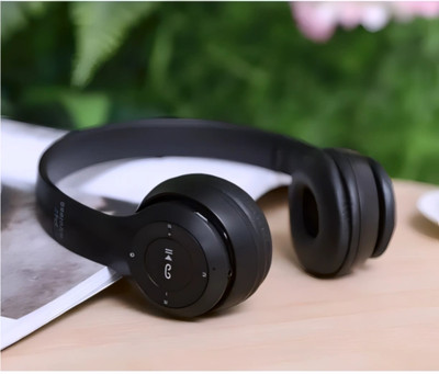 TWS Wireless Bluetooth Headset, Foldable Design, Ultra Bass Boost_Y4 Bluetooth & Wired(Black, On the Ear)