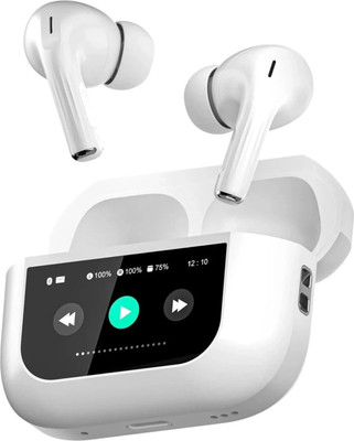 Brolan Airpods Pro Active Noise Cancellation with Extra Bass Bluetooth(White, True Wireless)