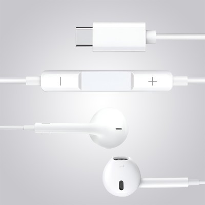 X88 Pro New Mic Wired Headphone In-ear Earphone for iPhone 15 pro Wired(White, In the Ear)