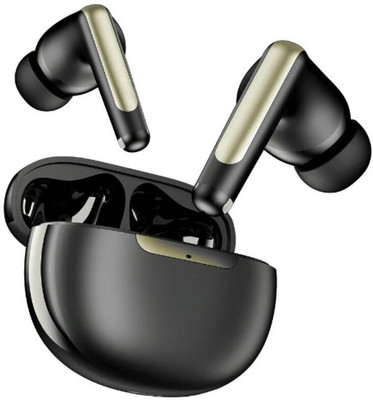 HIEIZAN TWS 50Hrs HD Call, Fast Charging, 3D Sound, 9EQ Modes App Supp, IPX4 Bluetooth Bluetooth Gaming(Black, True Wireless)