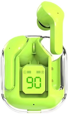 Sidra Ultrapods TWS Bluetooth Earbuds with Touch Control and Cool Transparent Design Bluetooth(Green, In the Ear)