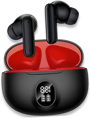 HIEIZAN Yo Yo Earbuds Buds 2r in Ear Earbuds with Dual Mic & AI Crystal Clear Call Bluetooth(Red ,black, True Wireless)