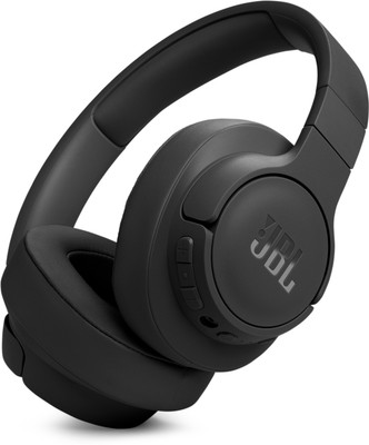 JBL Tune 770NC Active Noise Cancelling, 70Hr Playtime, Fast Pair & Multi Connect Bluetooth Gaming(Black, On the Ear)