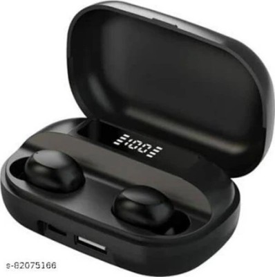 FRONY T2_VP_41Earbuds 5.0 Wireless earphone CVC8.0 noise cancelling with power bank Bluetooth without Mic Headset(Black, In the Ear)