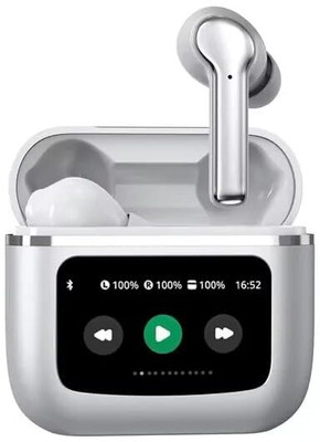 TOUCH 18 Pods Pro 2nd Gen | Touch Screen Control, Spatial Audio, Cancellation Bluetooth without Mic(White, In the Ear)