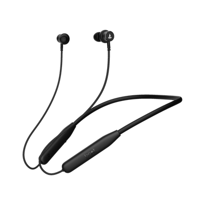 boAt Rockerz 110 with 40 HRS Playback, ENx Technology, Beast Mode & ASAP Charge Bluetooth(Black, In the Ear)
