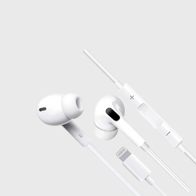 X88 Pro iPhone Headphones in-Ear Wired Lightning Earphones with Volume Control Bluetooth & Wired(White, In the Ear)