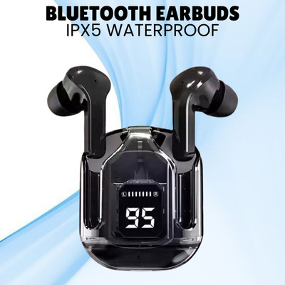 FRONY Max UltraPods (Earbuds) Transparent Charging Case With LED Digital Display C211 Bluetooth(Multicolor, True Wireless)