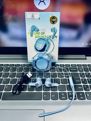 NPU Smart New Design Led UltraPods 2 Buds With Charging Case_NP247 Bluetooth(Blue, True Wireless)